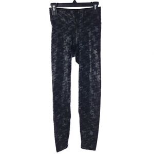 Heroine Sport Women's Size XS Black Gray Metallic Camo Workout Leggings